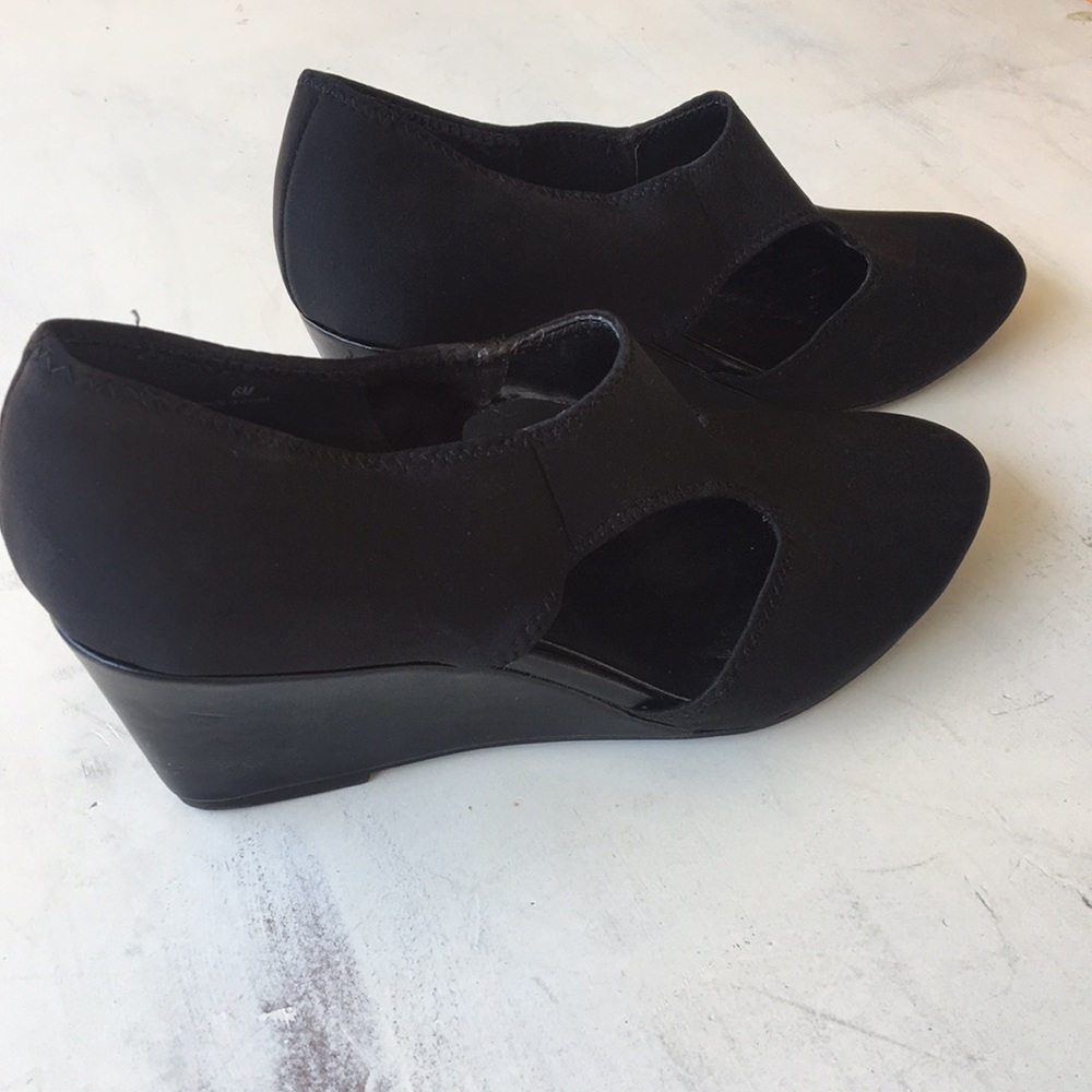 Moda Reflex Black Wedge, Size 6